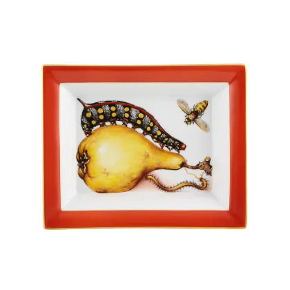 Zdjęcie Porcelanowa taca Gruszka inspirowana twórczością flamandzkiego malarza Jorisa Hoefnagela - Vista Alegre