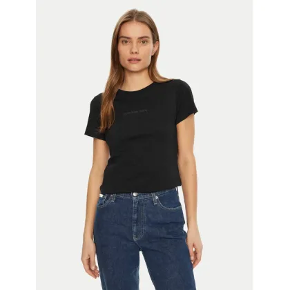 Zdjęcie Calvin Klein Jeans T-Shirt Institutional Graphic J20J224990 Czarny Slim Fit