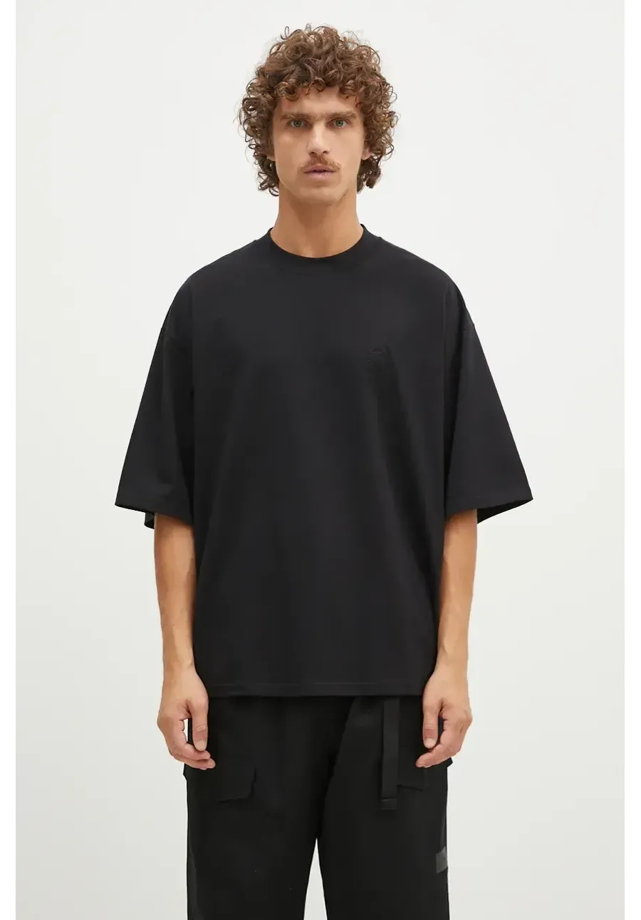 obrazek 1 1017 ALYX 9SM t-shirt bawełniany Oversized Crewneck Tee męski kolor czarny z aplikacją AAMTS0486FA01
