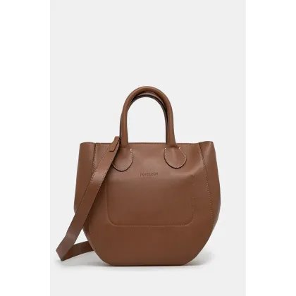 Zdjęcie JW Anderson torebka Small Punch Tote kolor brązowy HB0680.LA0250.621