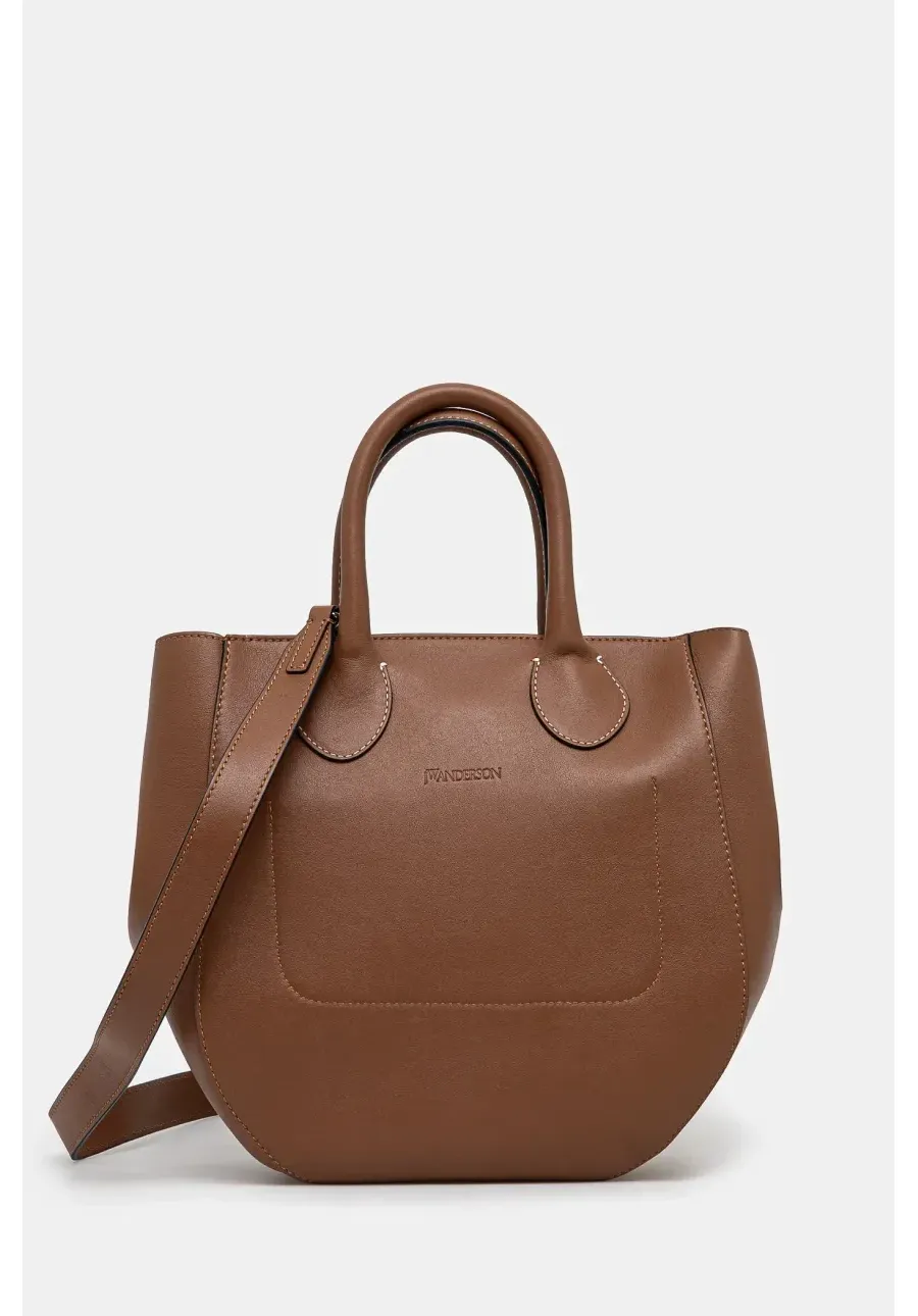 obrazek 1 JW Anderson torebka Small Punch Tote kolor brązowy HB0680.LA0250.621