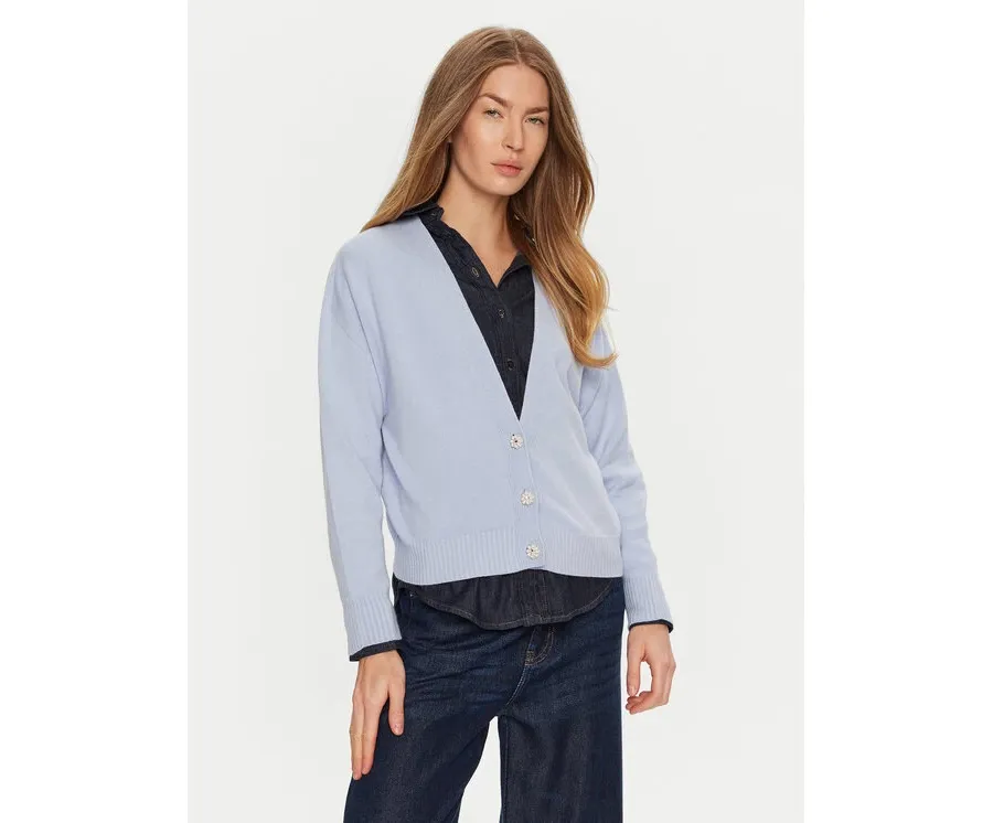 obrazek 1 ViCOLO Kardigan 77036S Błękitny Regular Fit