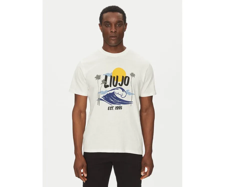 obrazek 1 Liu Jo T-Shirt QA5274 J7734 Biały Regular Fit