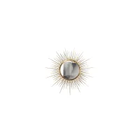 Picture A modern bathroom mirror with a sun-shaped shape