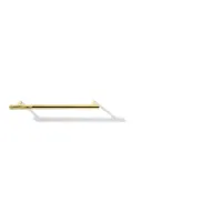 Picture Beautiful stylish bathroom towel rack in brass with a zebra pattern - Il Paralume Marina