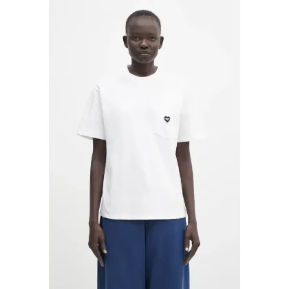 Zdjęcie Carhartt WIP t-shirt bawełniany S/S Pocket Heart T-Shirt damski kolor biały I032180