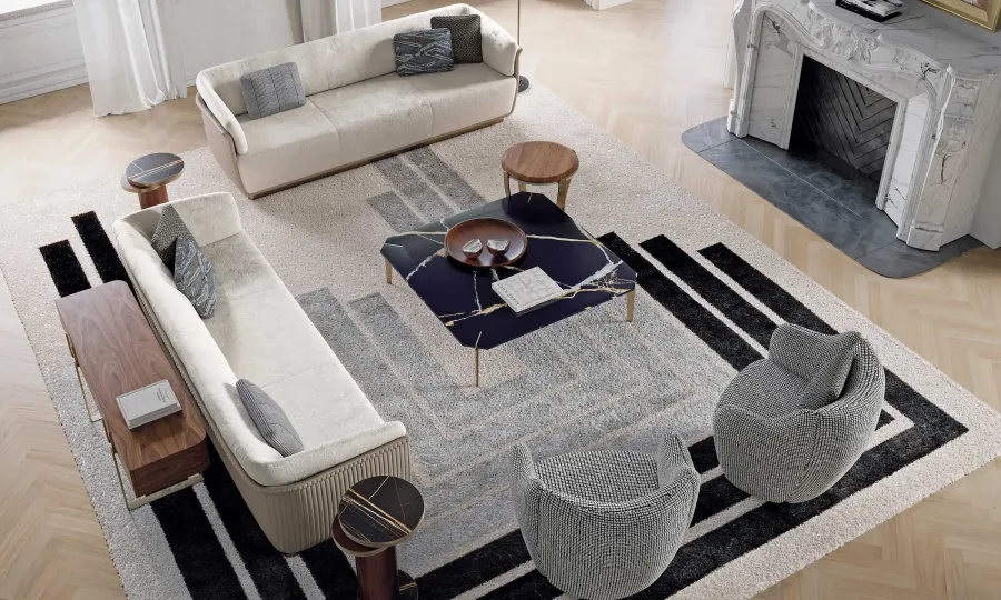 obrazek 3 Stylowy modernistyczny fotel do salonu - prosto z Włoch