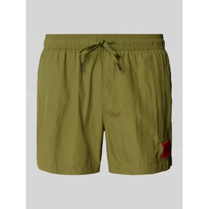 Zdjęcie Spodenki kąpielowe o kroju regular fit z naszywką z logo model ‘DOMINICA’