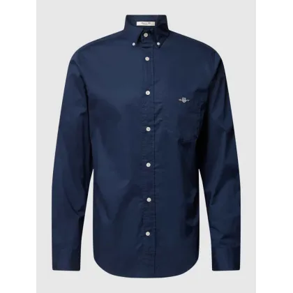 Zdjęcie Koszula casualowa o kroju regular fit z kieszenią na piersi model ‘POPLIN’