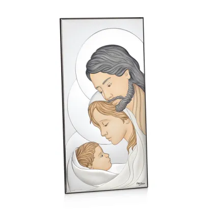 Zdjęcie Unikalna kolorowa ikona Świętej Rodziny 12×24 cm