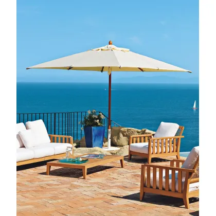 Zdjęcie Prostokątny parasol Lipari 300×400 cm w kolorze białym akrylowym do ogrodu