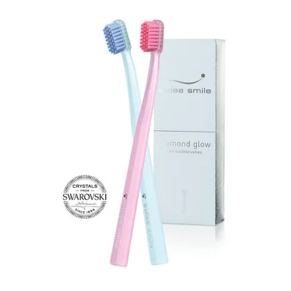 Zdjęcie diamond glow two toothbrushes - ultra miękkie szczoteczki