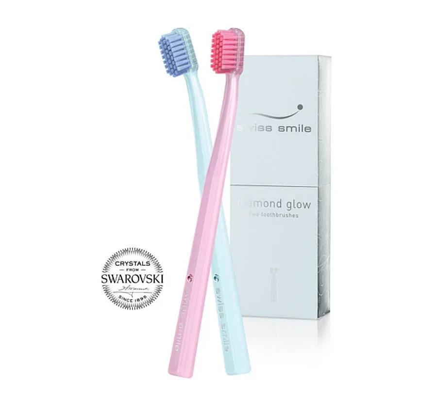 obrazek 1 diamond glow two toothbrushes - ultra miękkie szczoteczki