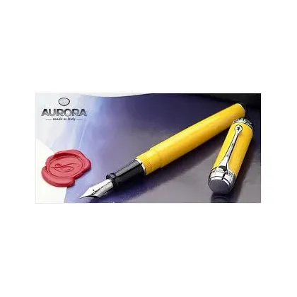 Picture Talentum D11-Y yellow fountain pen - Aurora