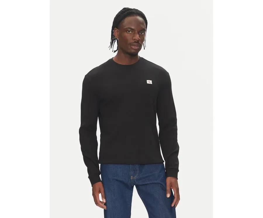 obrazek 1 Calvin Klein Jeans Sweter LV040EM217 Czarny Regular Fit