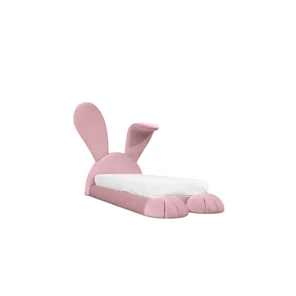 Picture A charming pink rabbit children's bed