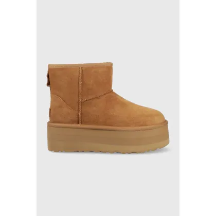 Zdjęcie UGG Classic Mini Platform śniegowce kolor brązowy 1134991.CHE
