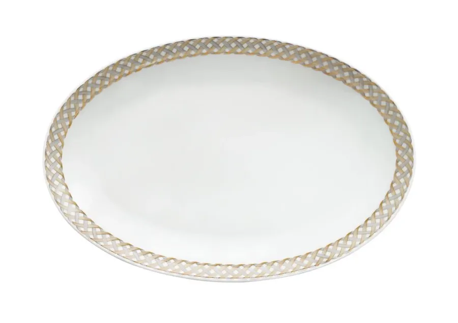 obrazek 1 Niesamowity talerz owalny 32x21 cm Precious z porcelany