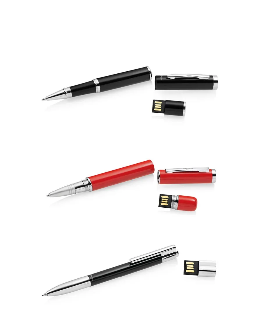 obrazek 2 Stylowy czarny długopis z pamięcią USB 16GB