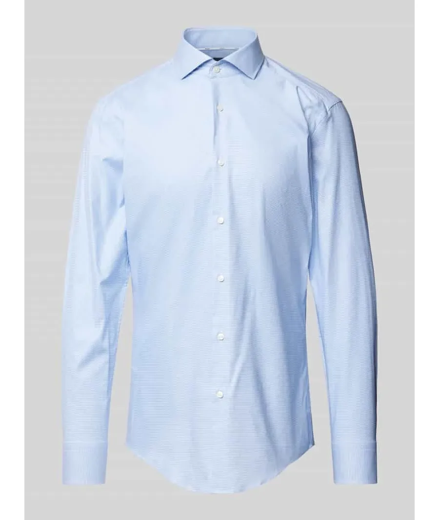 obrazek 1 Koszula biznesowa o kroju slim fit z kołnierzykiem typu cutaway model ‘Hank’