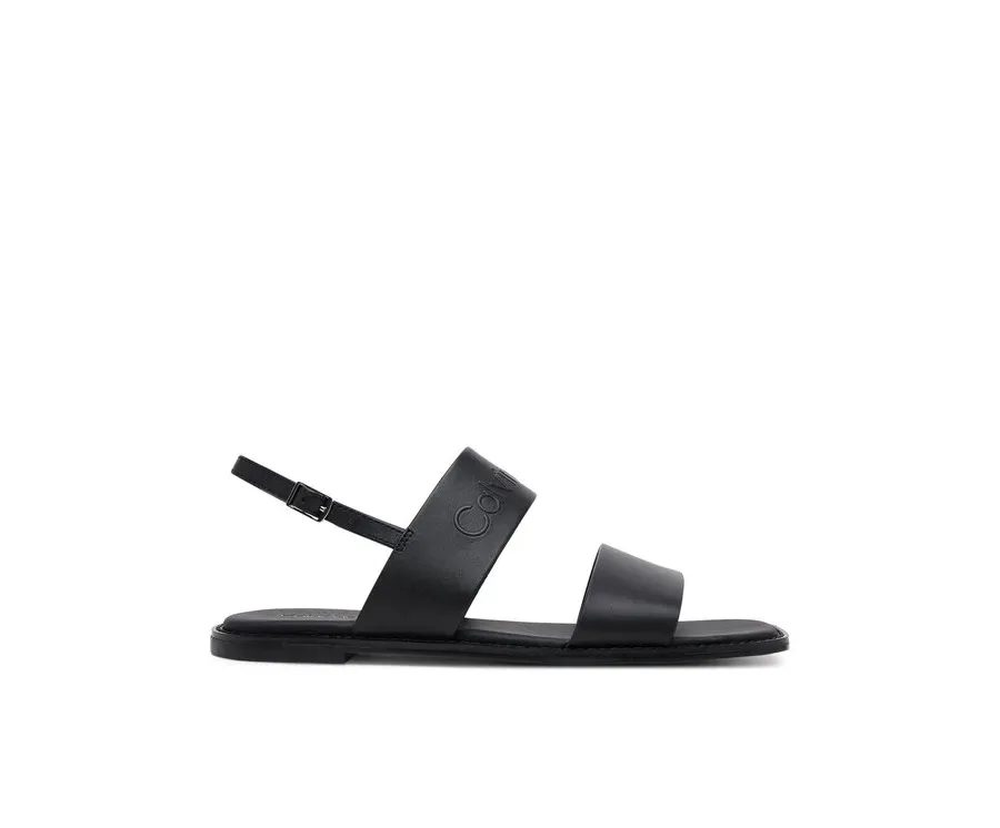 obrazek 1 Calvin Klein Sandały Flat Sandal - He HW0HW02377 Czarny
