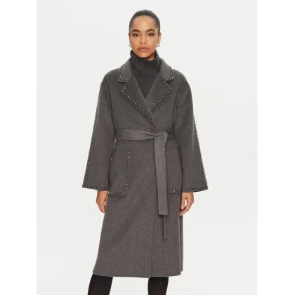Zdjęcie ViCOLO Płaszcz wełniany TS0032 Szary Regular Fit
