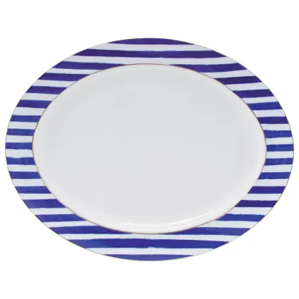 Zdjęcie Duży owalny półmisek 39 cm wykonany z portugalskiej porcelany - Porcel