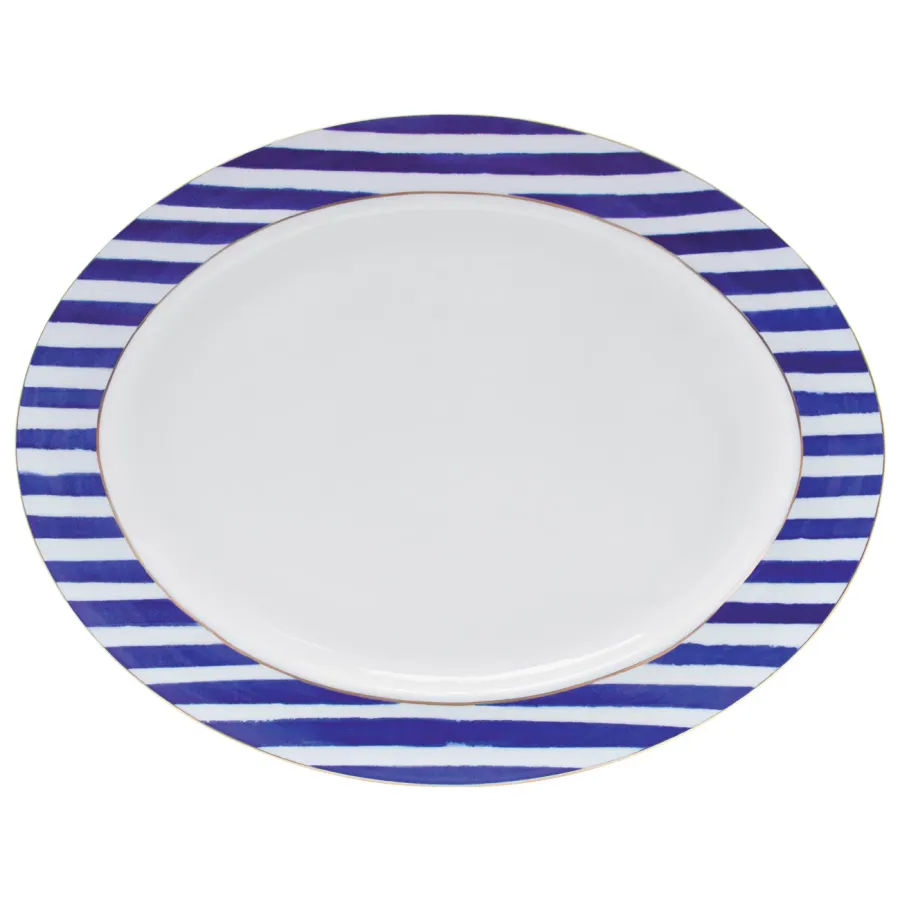 obrazek 1 Duży owalny półmisek 39 cm wykonany z portugalskiej porcelany - Porcel