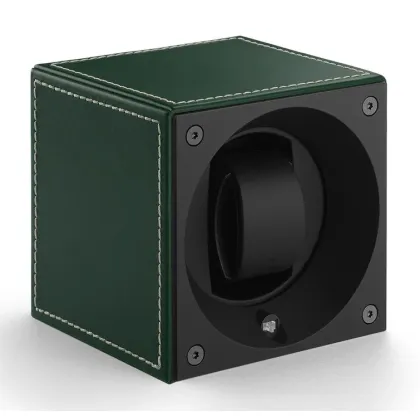 Zdjęcie Wytworny rotomat na jeden zegarek - skórzane wykończenie