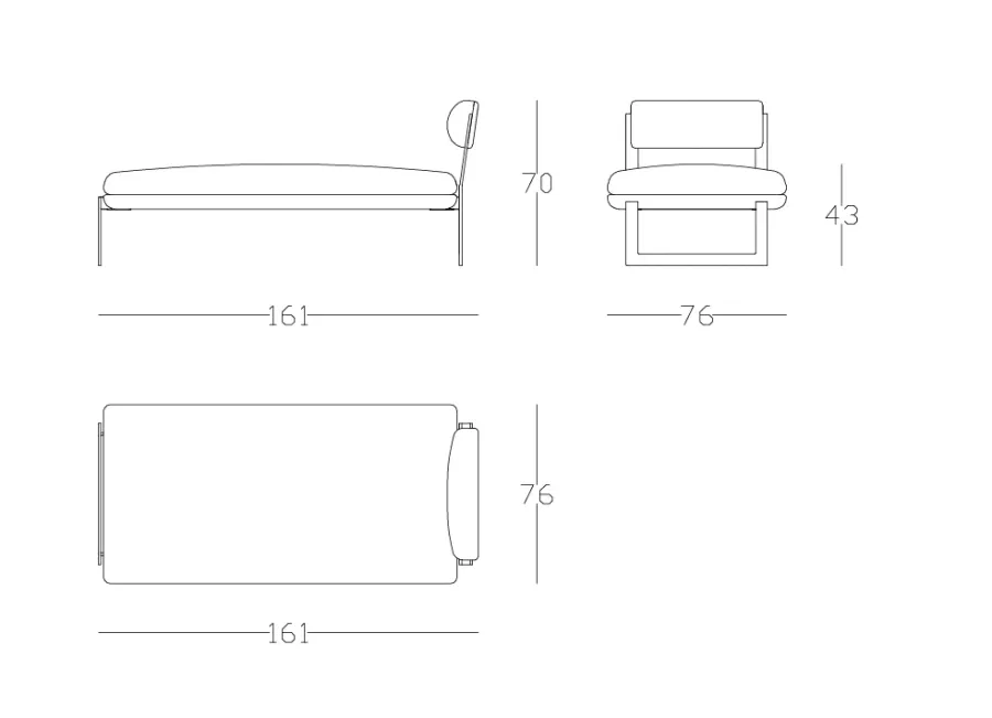obrazek 2 Elegancka ławka do stylowych wnętrz w stylu minimalistycznym