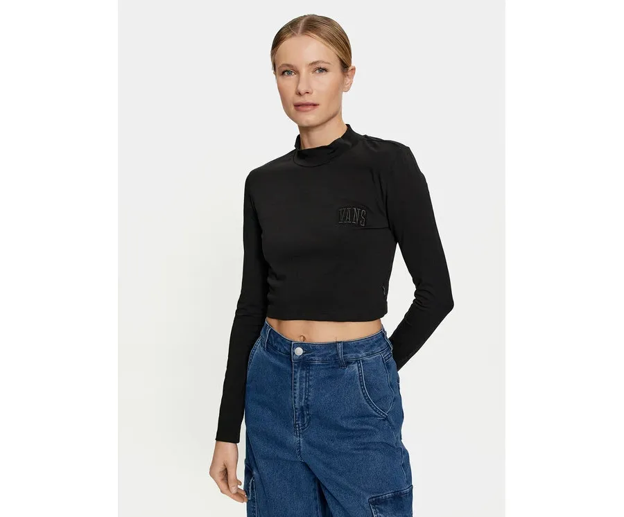 obrazek 1 Vans Bluzka Mini Mock Neck Ls VN0007EZ Czarny Slim Fit
