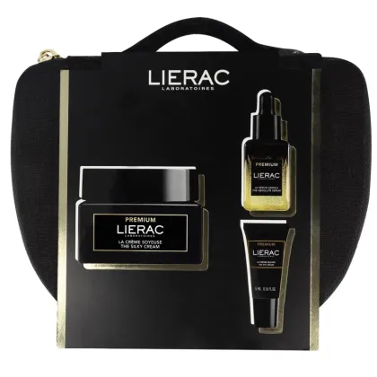 Zdjęcie Lierac Premium Zestaw dermokosmetyków Krem jedwabisty + Serum + Krem pod oczy