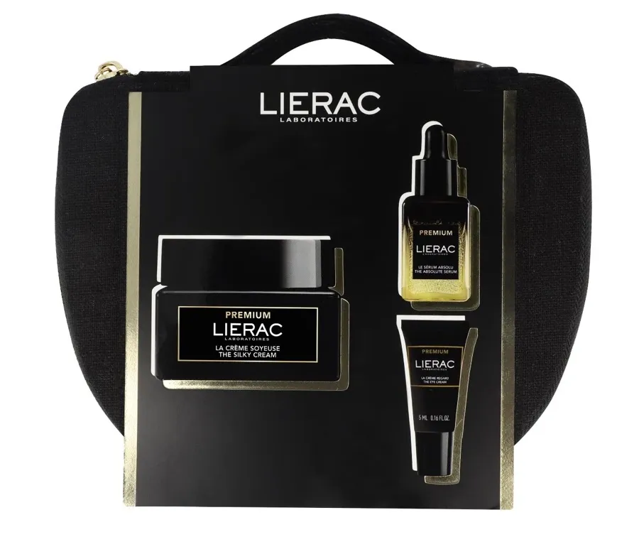 obrazek 1 Lierac Premium Zestaw dermokosmetyków Krem jedwabisty + Serum + Krem pod oczy