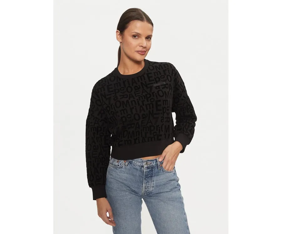 obrazek 1 EA7 Emporio Armani Bluza 7W000002 AF10195 UC001 Czarny Relaxed Fit