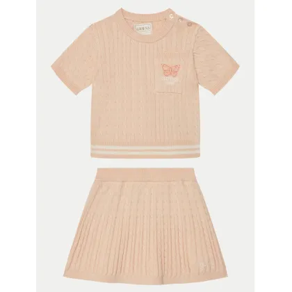 Zdjęcie Guess Komplet bluzka i spódnica K5RG04 Z37L1 Różowy Regular Fit