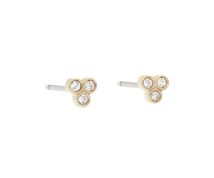 obrazek 1 Fossil Kolczyki Trio Glitz JF04110710 Złoty