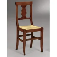 Picture Solid beech chair with straw seat - Fratelli Mirandola