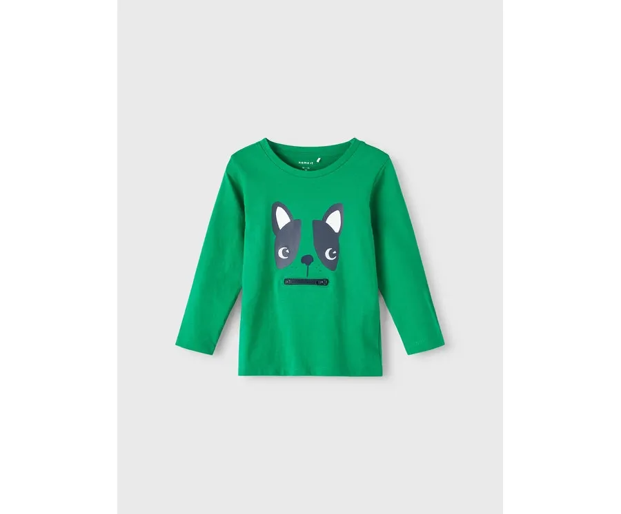 obrazek 1 NAME IT Bluzka 13210252 Zielony Regular Fit