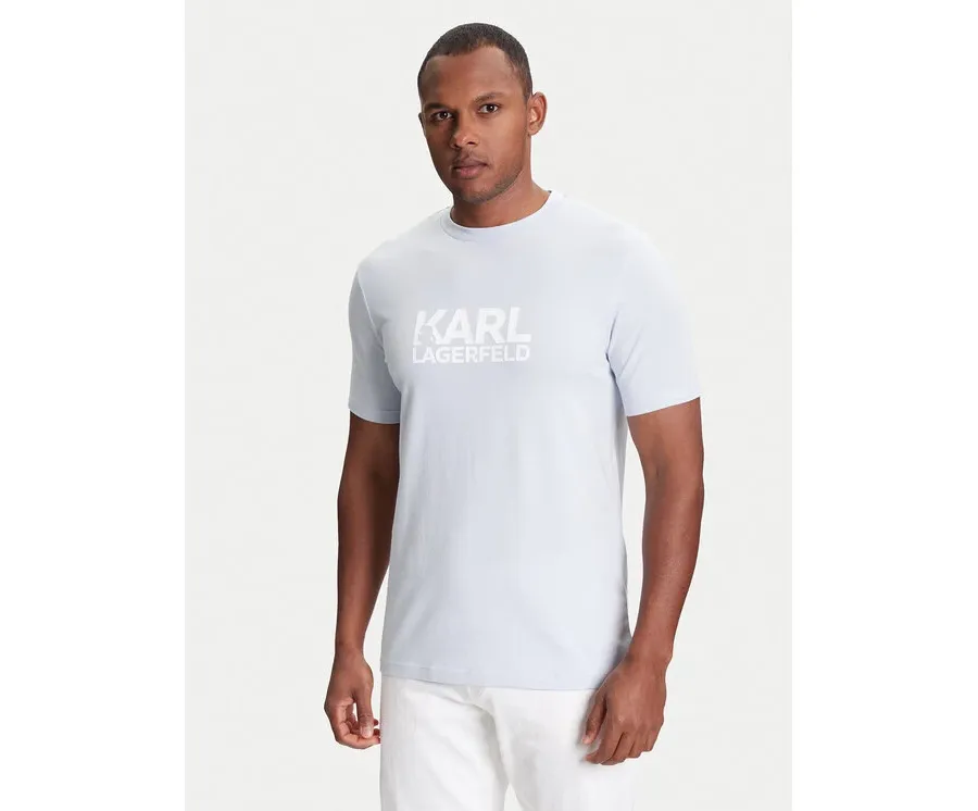 obrazek 1 KARL LAGERFELD T-Shirt 755087 553235 Błękitny Regular Fit