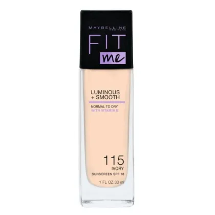 Zdjęcie Maybelline Fit Me Luminous & Smooth podkład do twarzy, 115 Ivory Ivory 30 ml