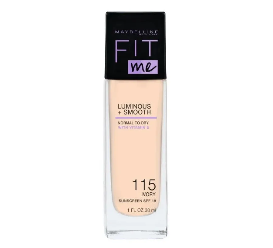 obrazek 1 Maybelline Fit Me Luminous & Smooth podkład do twarzy, 115 Ivory Ivory 30 ml