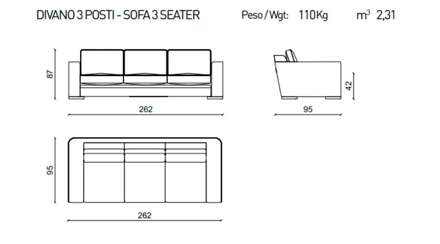 obrazek 2 Włoska sofa z wielowarstwowego drewna jodłowego - Ulivi Salotti