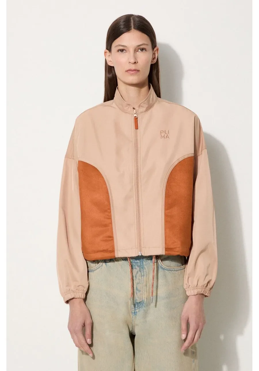 obrazek 1 Puma kurtka damska kolor brązowy przejściowa oversize 538355-89