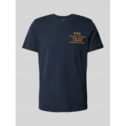 Zdjęcie T-shirt z nadrukiem z napisem i logo