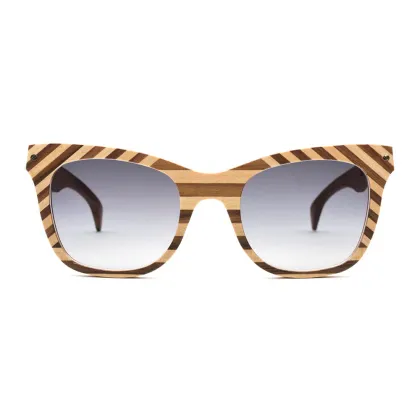 Zdjęcie Włoskie, drewniane okulary dla stylowej kobiety - Legno Light