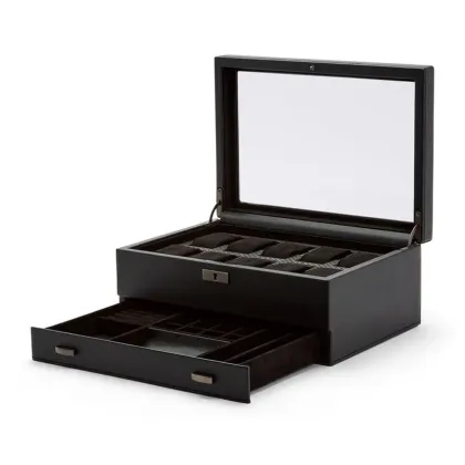 Zdjęcie Stylowe etui Axis Powder Coat na 10 zegarków i miejscem na biżuterię