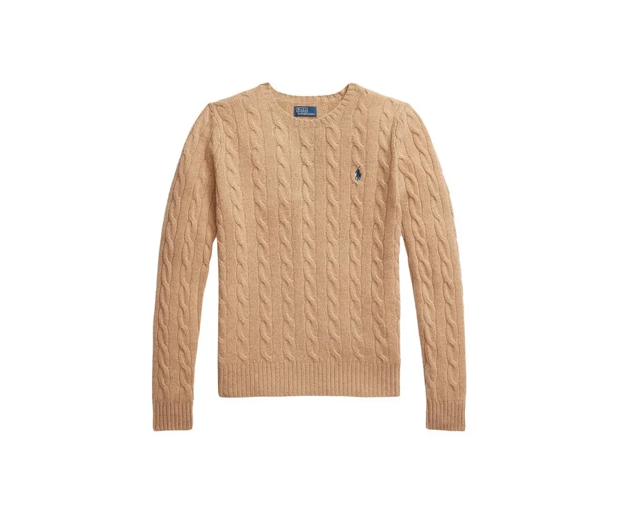 obrazek 1 Polo Ralph Lauren Sweter 211971865002 Beżowy Slim Fit