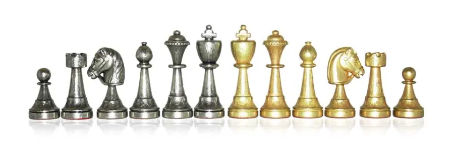 picture 3 Ornamental chess set – board covered with eco leather 70M+209L