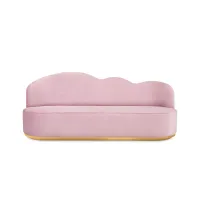 Zdjęcie Różowa sofa dziecięca w kształcie chmury