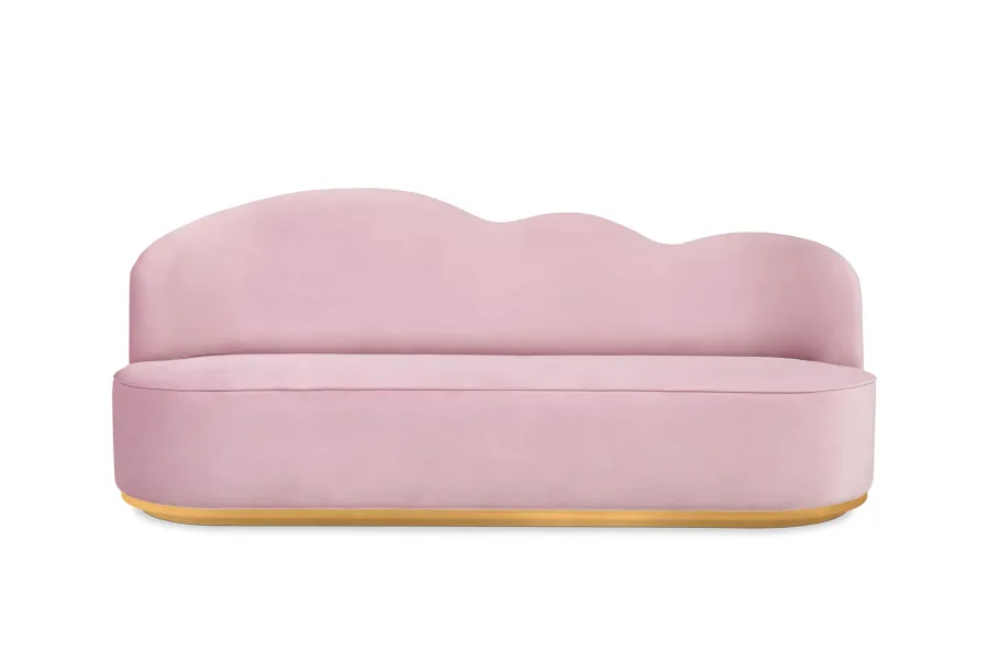 obrazek 1 Różowa sofa dziecięca w kształcie chmury
